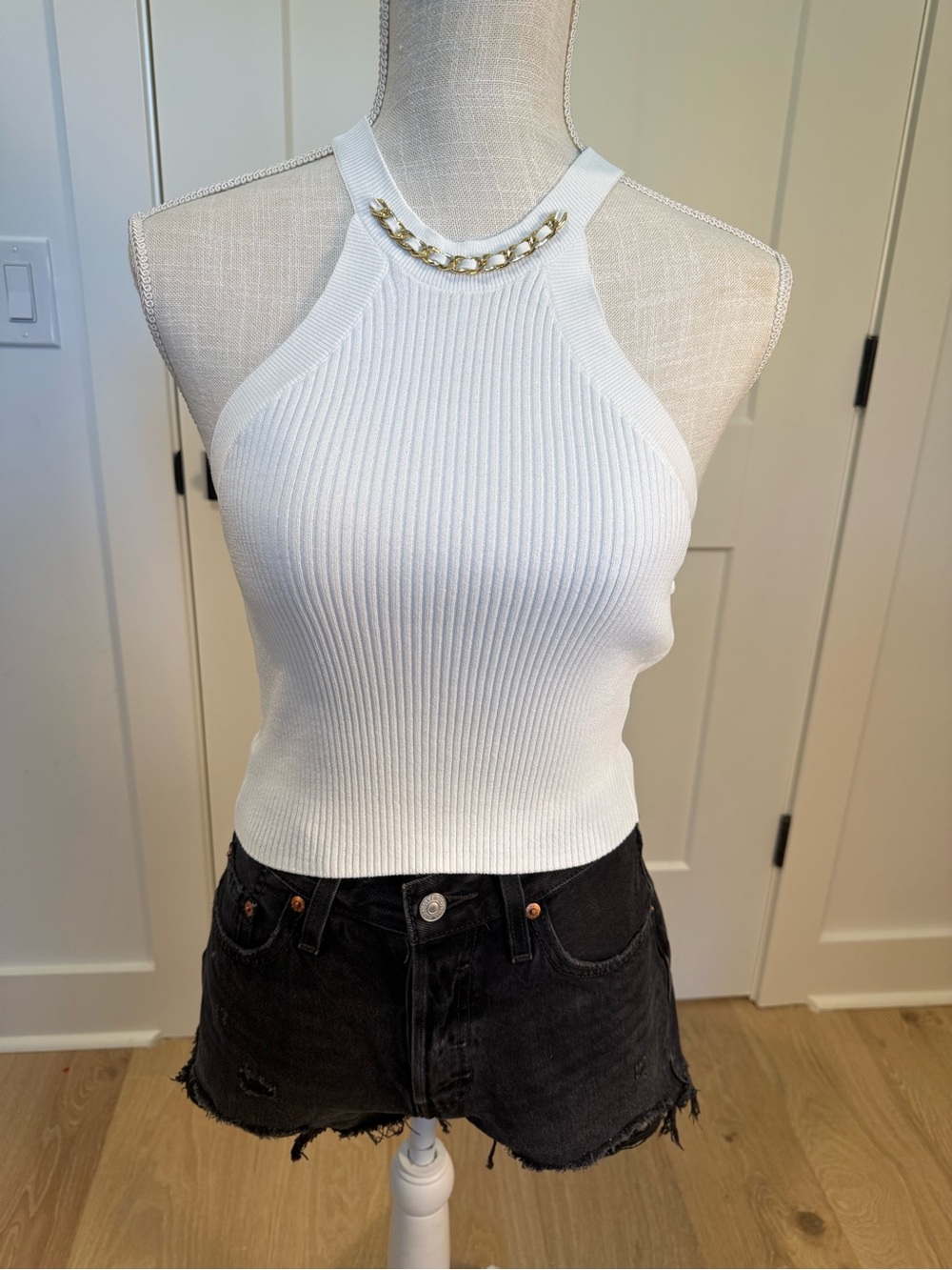 Generation Love Tulip Rib Halter Sweater Tank NWT XS